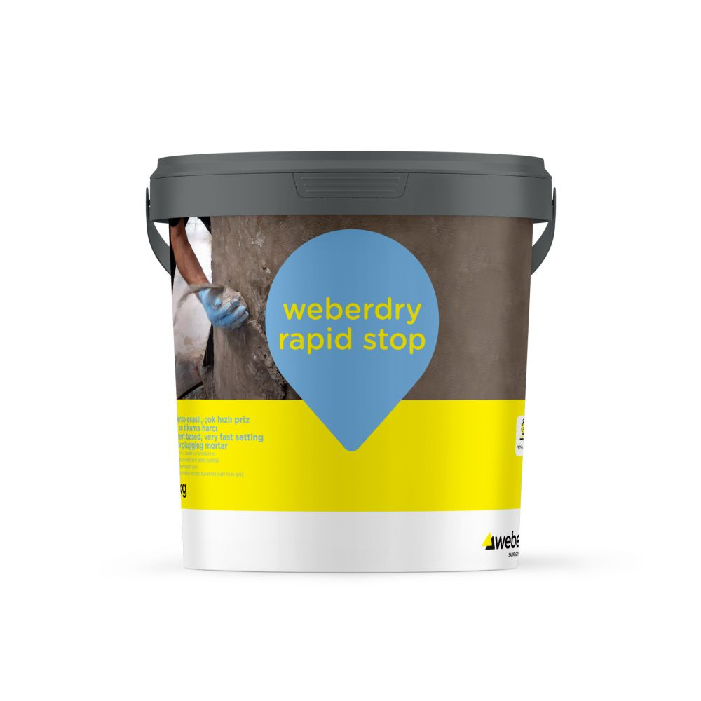ჰიროსაიზოლაციო ხსნარი WEBER DRY RAPID STOP — თხევადი ჰიდროიზოლაცია